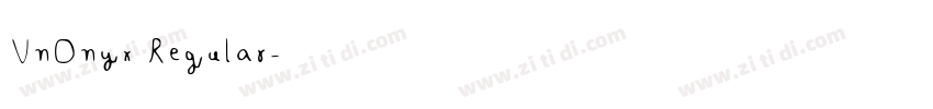 VnOnyx Regular字体转换